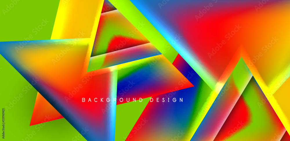Abstract bakground with overlapping triangles and fluid gradients for covers, templates, flyers, placards, brochures, banners Abstract bakground with overlapping triangles and fluid gradients for covers, templates, flyers, placards, brochures, banners