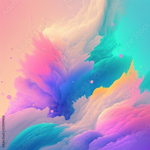 Background Color Pastel Wallpaper.Generative AI © Rudsaphon