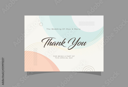 We are getting married thank you card