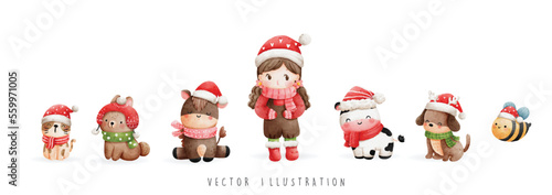 christmas farm animals 