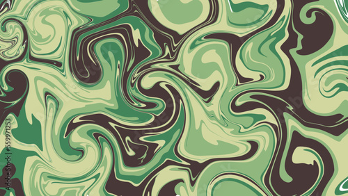 Abstract marble texture background pattern green army modern design vector