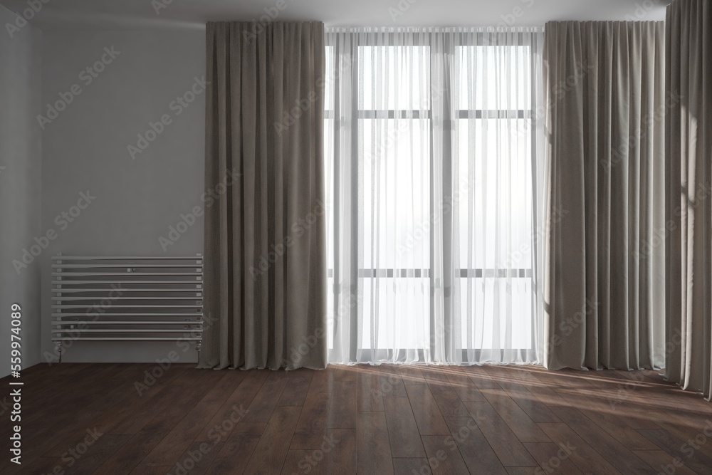 Obraz premium Modern interior design. 3D illustration