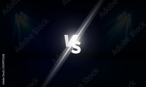 Football arena field with bright stadium lights vector design Vector illumination