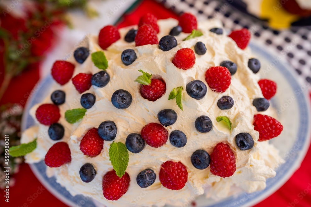 christmas pavlova in summertime in australia christmas pavlova in summertime in australia
