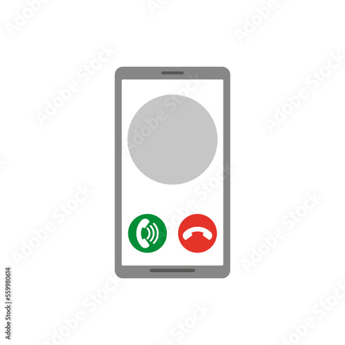Phone call icon. Vector illustration.
