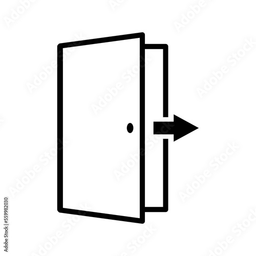door icon vector design template in white background