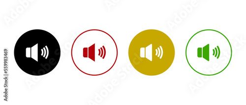 Speaker sound icon. Modern simple vector illustration