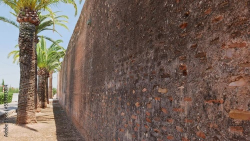 Walls of the fortified village of Mascarell, Spain photo