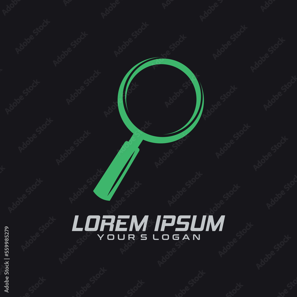 Magnifier vector flat isolated image. Magnifier vector flat isolated image.