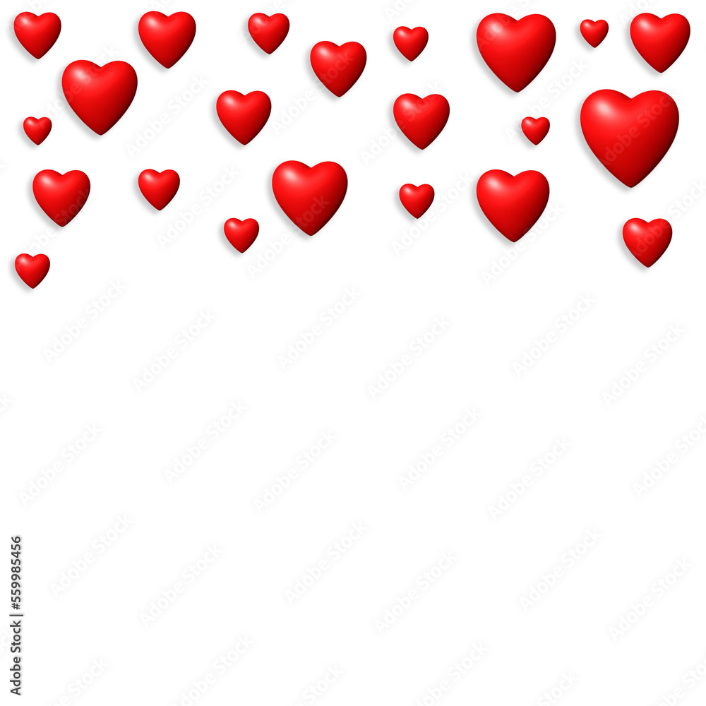 Red heart valentine png