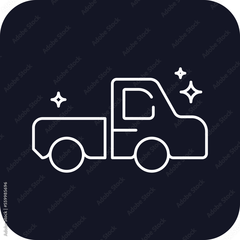 Open truck Transportation Icons with black filled outline style Open truck Transportation Icons with black filled outline style