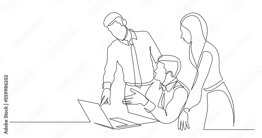 modern team members discussing work project on laptop computer - PNG image with transparent background modern team members discussing work project on laptop computer - PNG image with transparent background