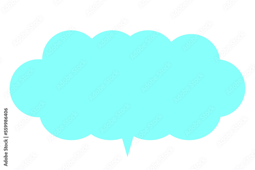 blue fluffy cloud speech bubble isolated blue fluffy cloud speech bubble isolated
