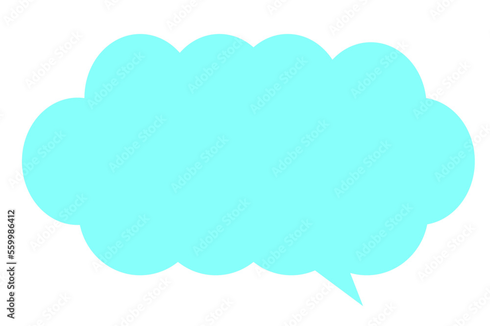 blue fluffy cloud speech bubble isolated blue fluffy cloud speech bubble isolated
