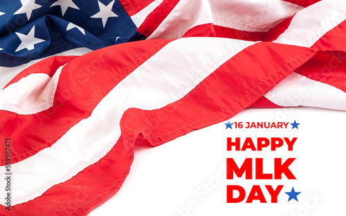 Text Happy Martin Luther King Day Background. I have a dream inspirational Quote. 16 Jan Martin Luther King Jr Day.