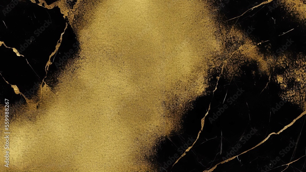 Luxury background design. Black and gold marble texture background