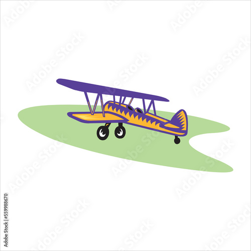 Plane isolated on a white background in EPS10