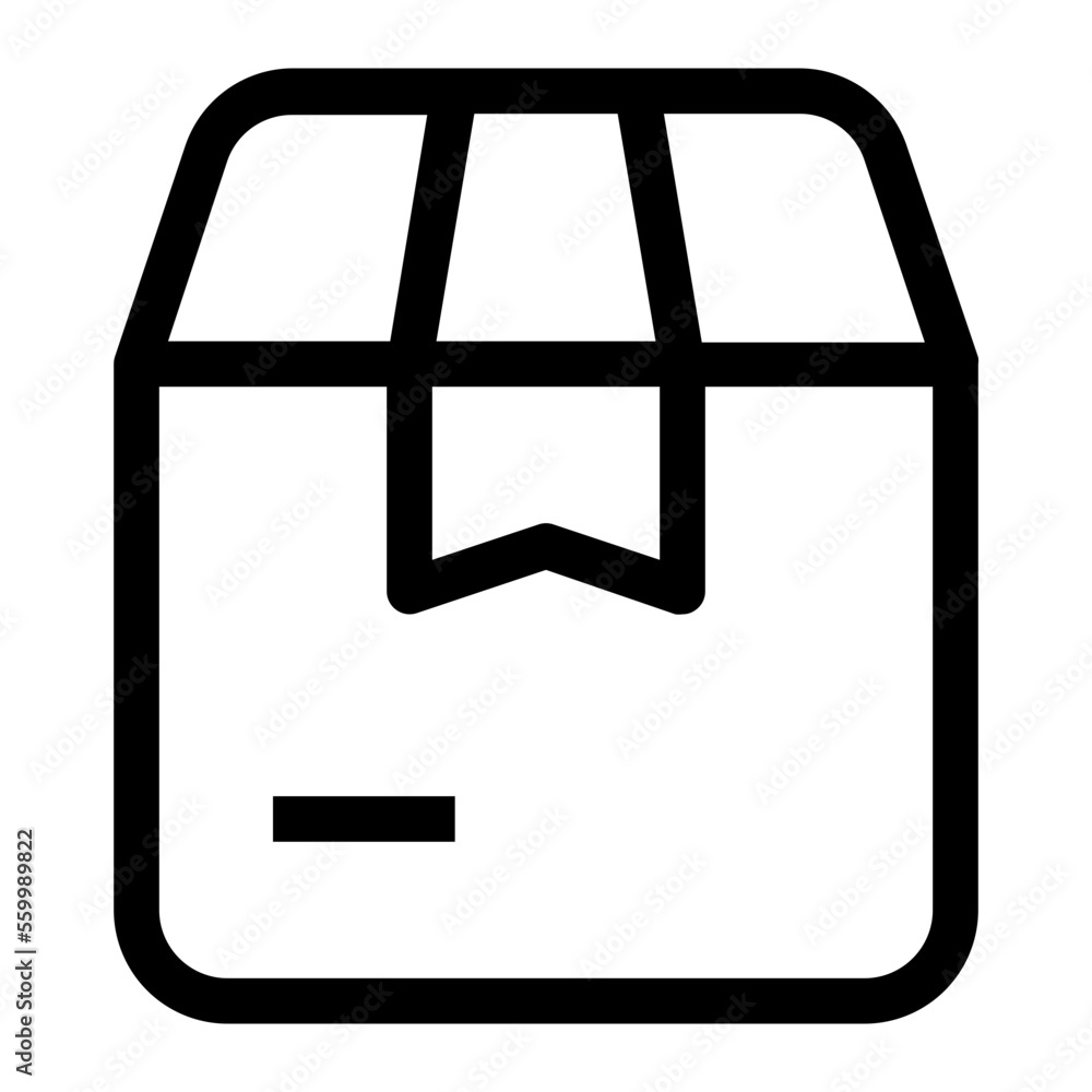 Obraz premium Package line icon