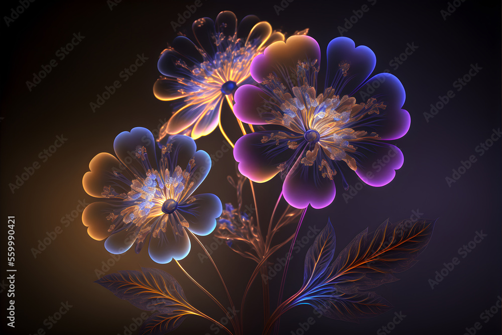 Crystal flower decoration Crystal flower decoration