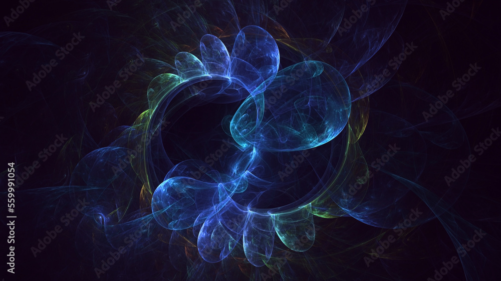 3D rendering abstract colorful fractal light background 3D rendering abstract colorful fractal light background