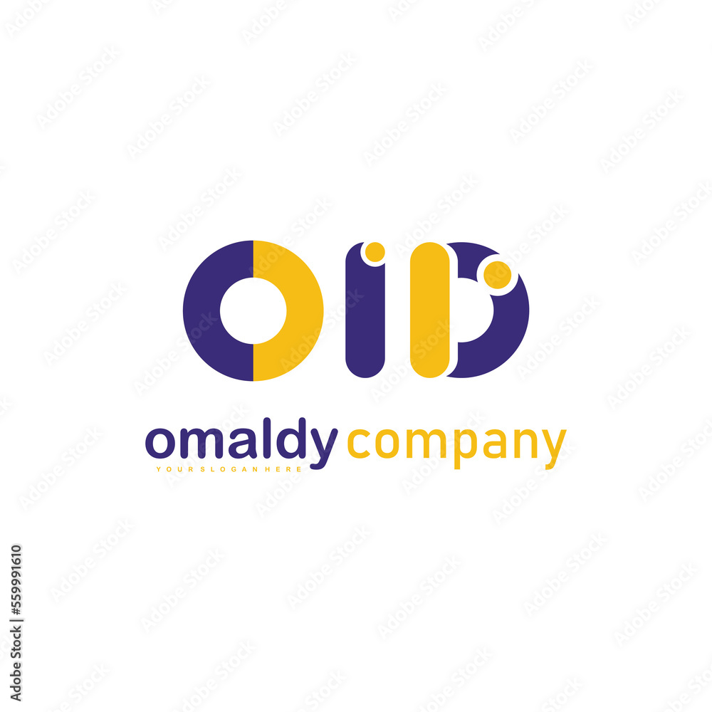 initial o i d design colorful logo template symbol initial o i d design colorful logo template symbol