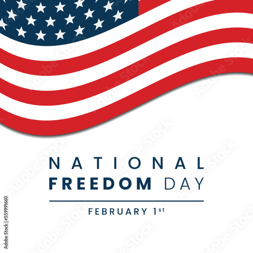 National freedom day background vector illustration.