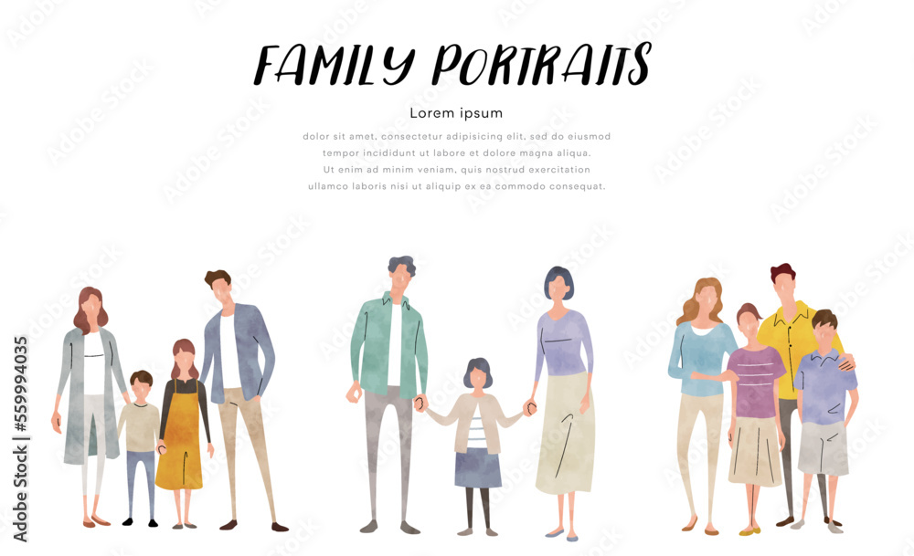ベクターイラスト素材:家族、子育て世代、セット
ベクターイラスト素材:家族、子育て世代、セット