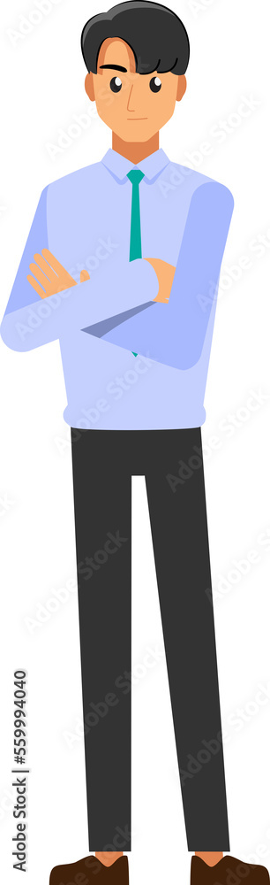 cartoon business man wearing white shirt ,png cartoon business man wearing white shirt ,png