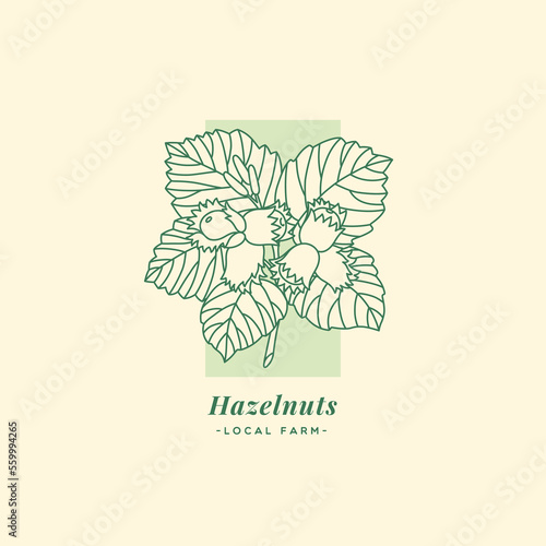 Hazelnuts label