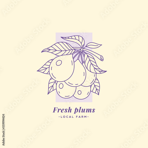 Plum label