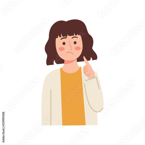 Confused woman
