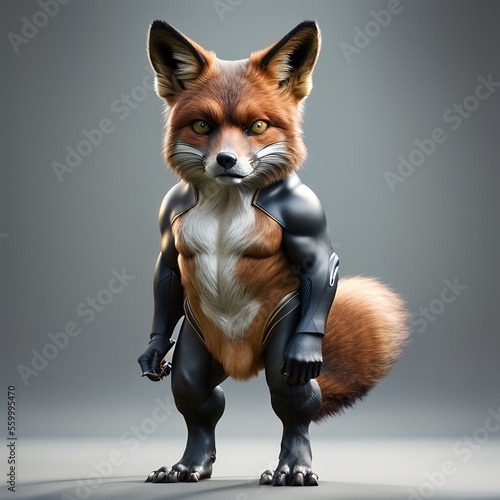 Full body portrait of a fox...