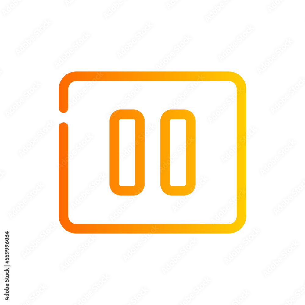 pause gradient icon pause gradient icon