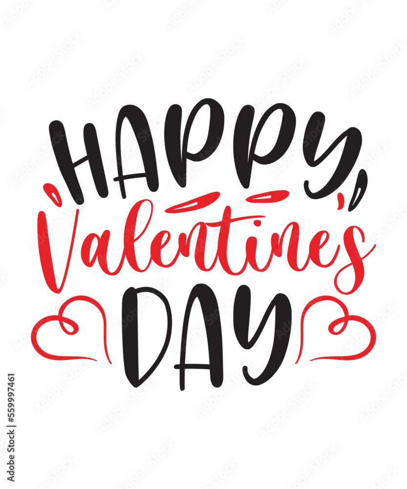 Happy Valentine's Day SVG Design