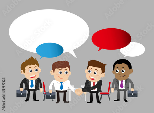 Friends and friendly relation concept 