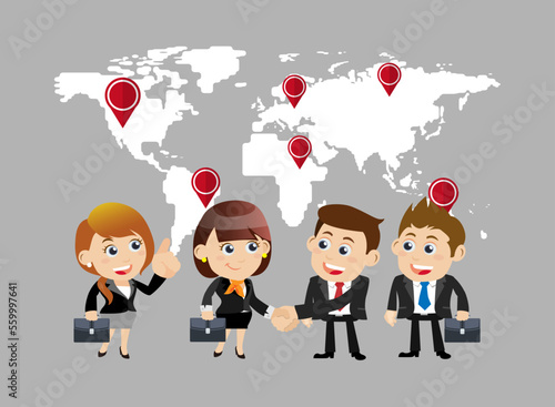 Friends and friendly relation concept 