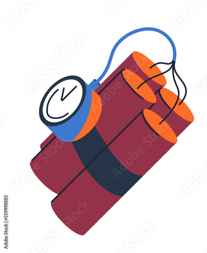 Explosive weapons, dynamite with detonation system