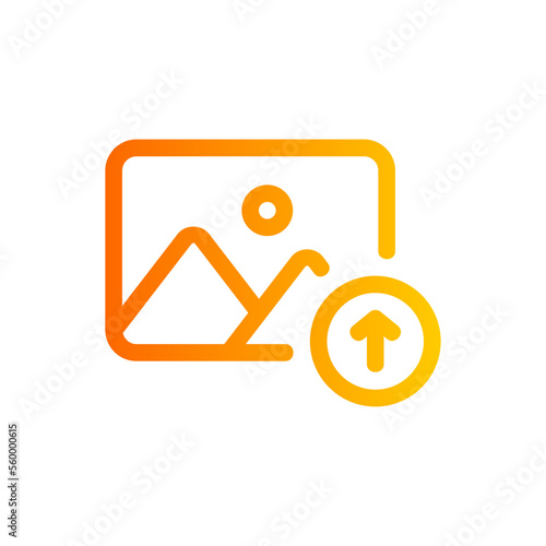 upload gradient icon