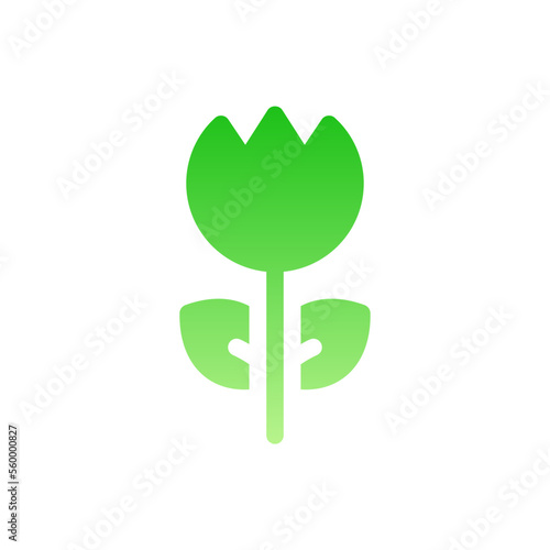 macro flat gradient icon