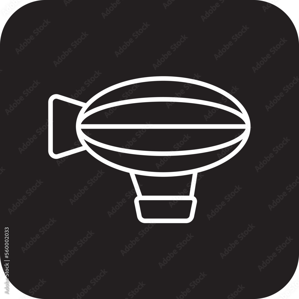 Hot Air Balloon Transportation icon with black filled line style. Vehicle, symbol, transport, line, outline, station, travel, automobile, editable, pictogram, isolated, flat. Vector illustration Hot Air Balloon Transportation icon with black filled line style. Vehicle, symbol, transport, line, outline, station, travel, automobile, editable, pictogram, isolated, flat. Vector illustration