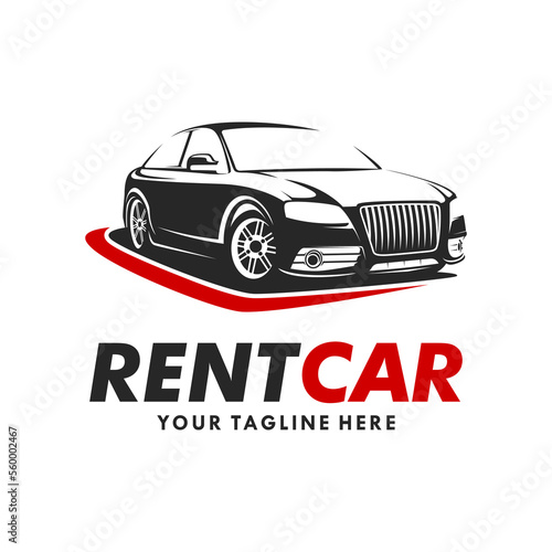 Rental Car Logo Template Design Vector