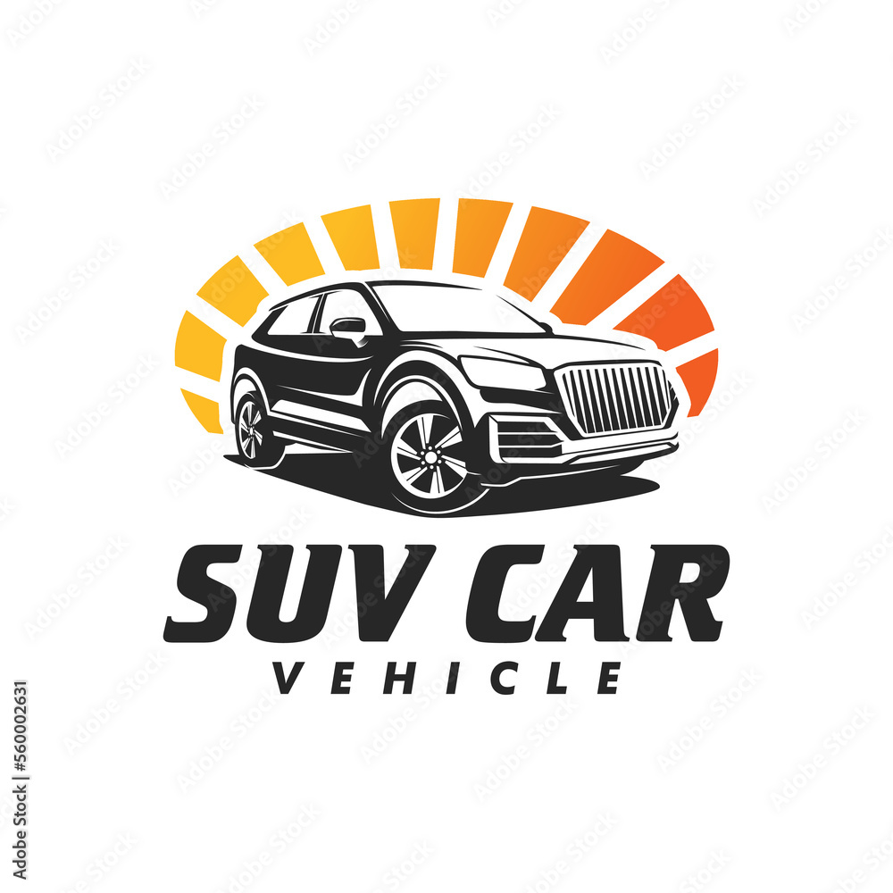 Fototapeta premium Modern SUV car logo design