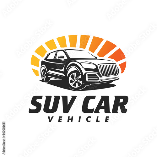 Modern SUV car logo design