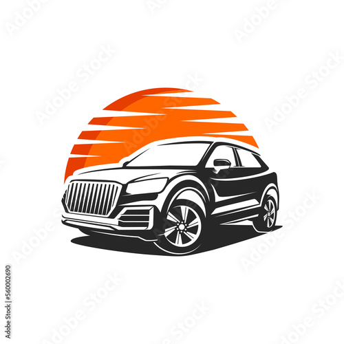 Modern SUV car logo design