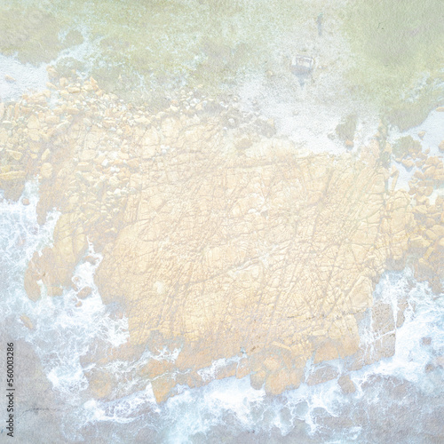 The earth illustration texture