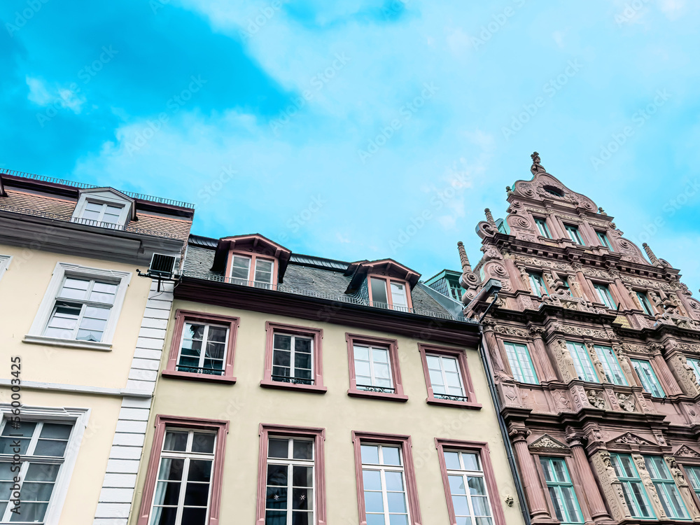 Fototapeta premium Street view of downtown Heidelberg, Germany