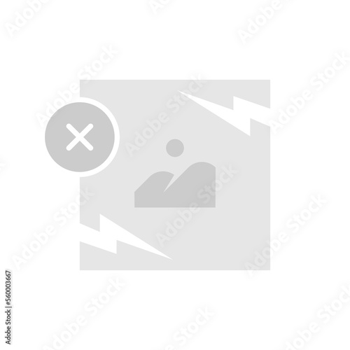 can not load, corrupted image concept illustration flat design vector eps10. modern graphic element for landing page, empty state ui, infographic, icon