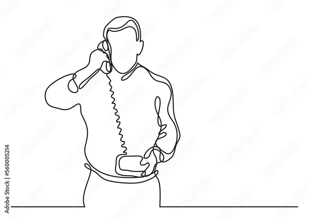 continuous line drawing businessman making phone call - PNG image with transparent background continuous line drawing businessman making phone call - PNG image with transparent background