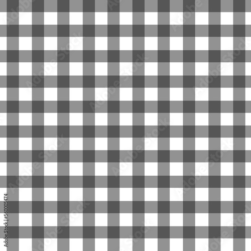 Gingham seamless pattern, black and white can be used in the design of fashion clothes. Bedding sets, curtains, tablecloths, notebooks, gift wrapping paper