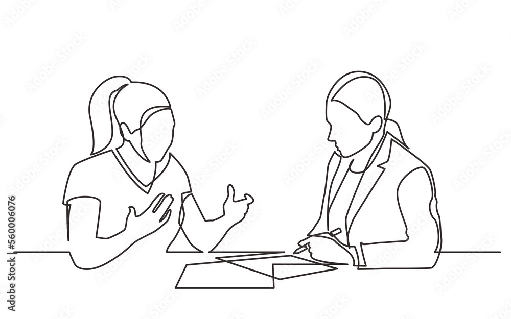 continuous line drawing two weneb discussing signing paperworks - PNG image with transparent background continuous line drawing two weneb discussing signing paperworks - PNG image with transparent background